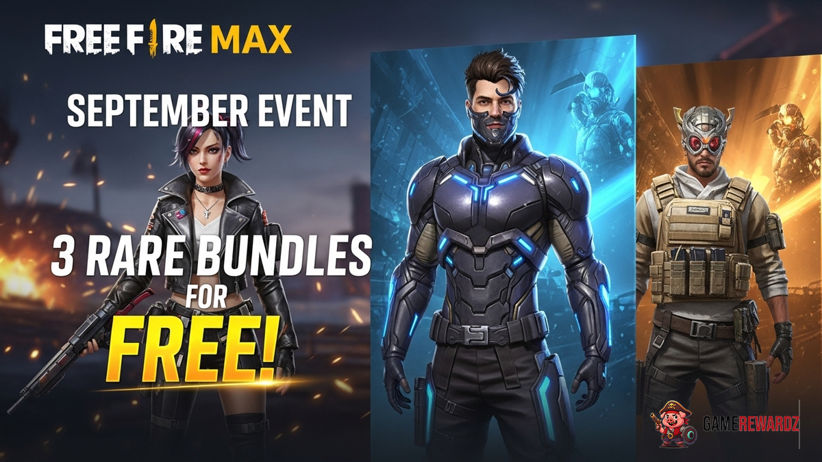 Free Fire MAX September Event – 3 Rare Bundles for FREE!